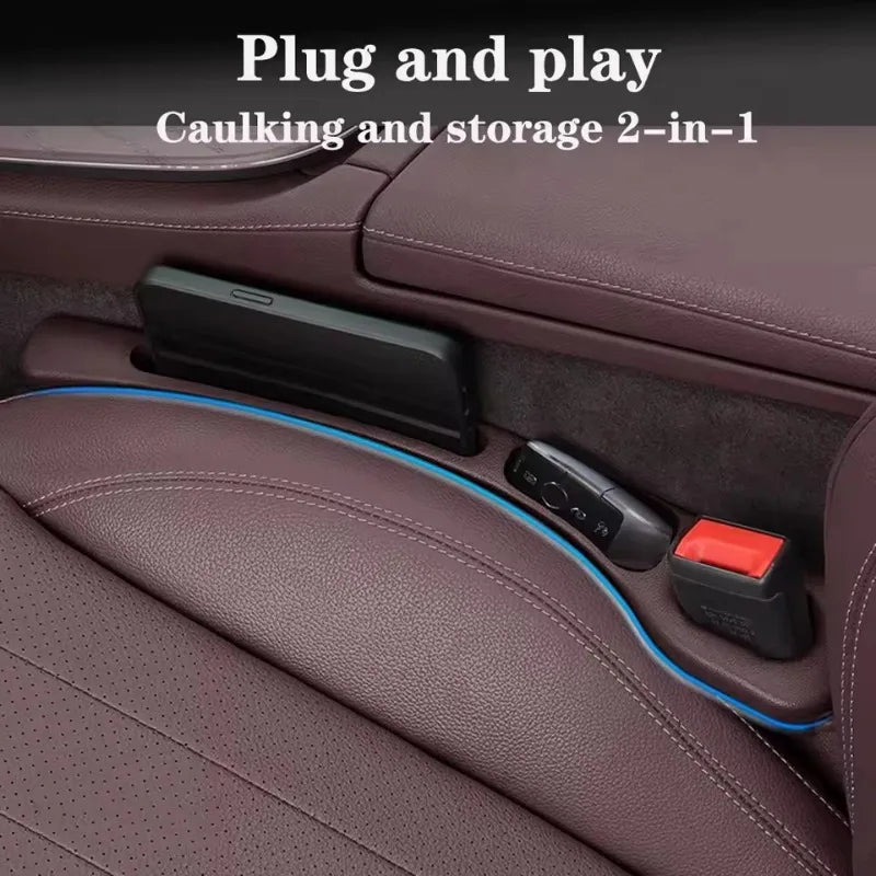 2Pcs Car Seat Gap Filler Side Seam Plug Strip Leak-proof Filling Strip For All Car Model Wallet Phone Holder Car Accessories