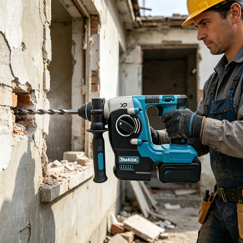 Makita 273Cordless Brushless Hammer Drill High Torque Rechargeable Rotary Hammer for Drilling & Chiseling (Battery Not Included)