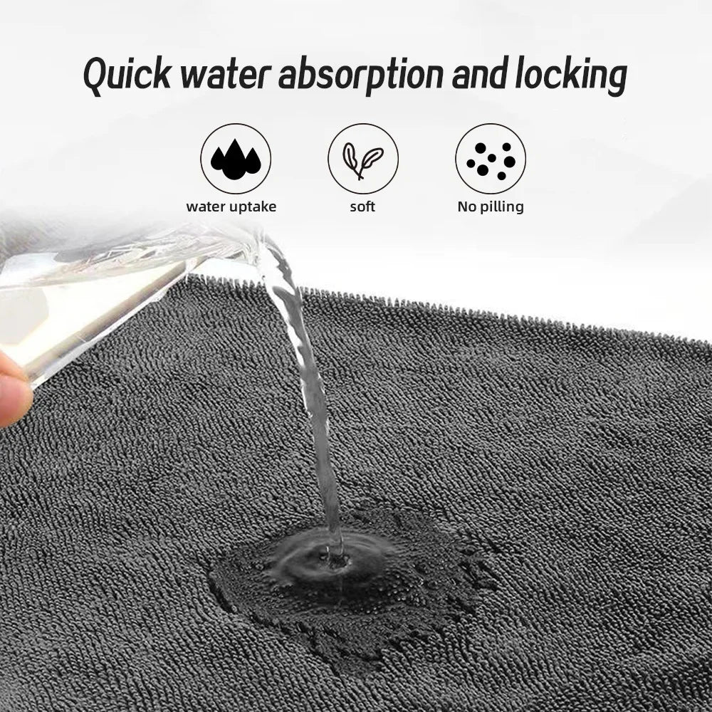 Efficient cleaning rags, car microfiber towels, large-sized and highly absorbent car cleaning cloths