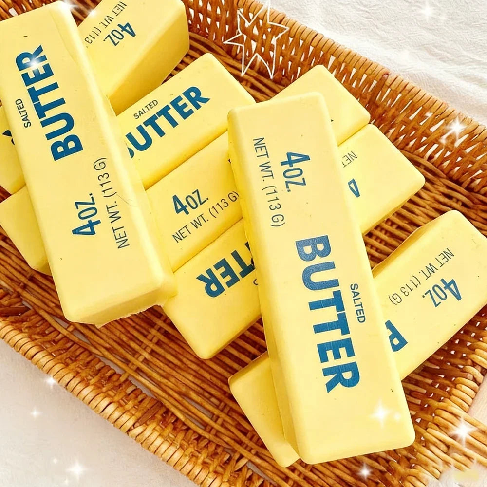 1pc Butter Stick Squishy Toy Slow Rising Squeeze Toy Butter Bar Brick Squishy Fidget Toy Anti Stress Release Hand Relax Gift Toy