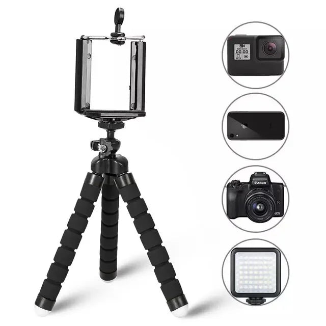 Mini Universal Photography Octopus Tripod Monopod Phone Mini Camera Phone Webcam Holder Clip Smartphone Monopod Tripe Stand