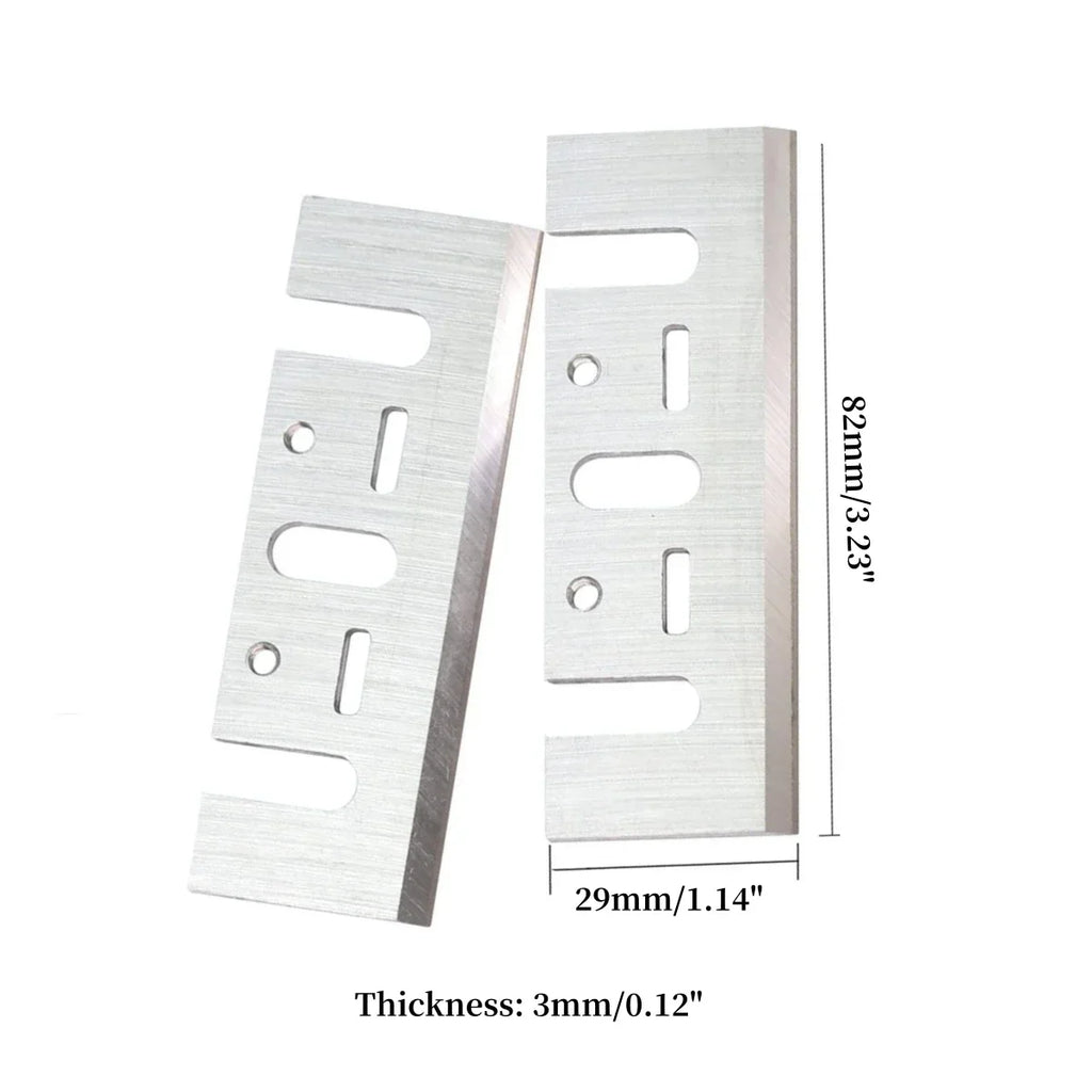2Pcs 3-1/4 Carbide Tipped Planer Blade Knive 82mm Compatible Replacement for Makita 1900B KP0800 HITACHI F20 DEWALT D26676 DW680