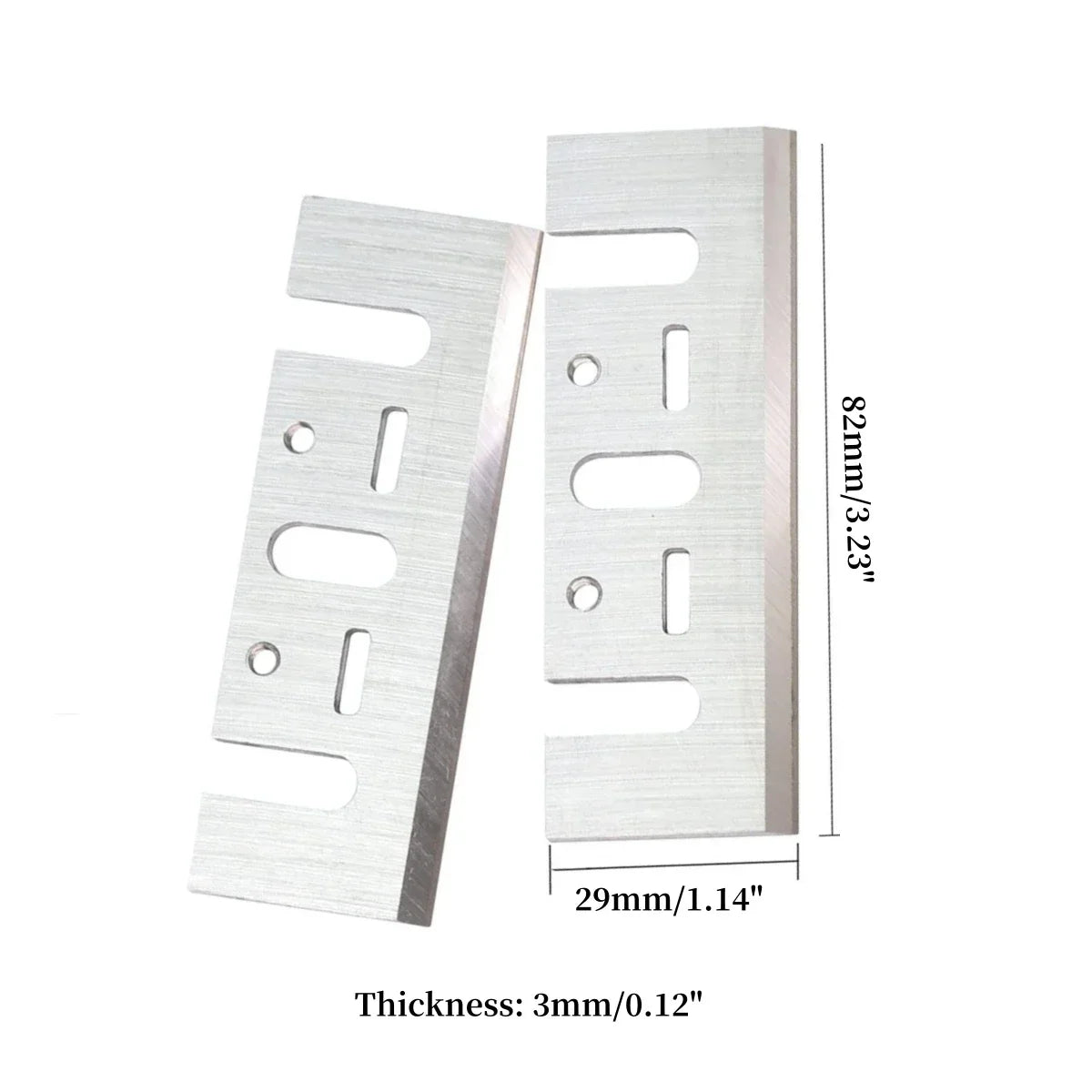 2Pcs 3-1/4 Carbide Tipped Planer Blade Knive 82mm Compatible Replacement for Makita 1900B KP0800 HITACHI F20 DEWALT D26676 DW680