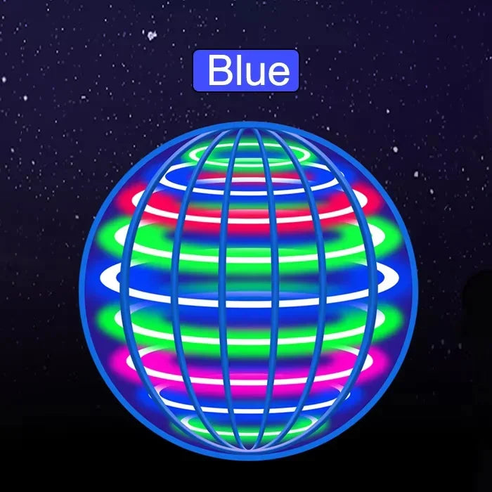 Auto Spinning LED UFO Flying Ball Floating Magic Flying Orb Outdoor Sports Toy Children Birthday Gift
