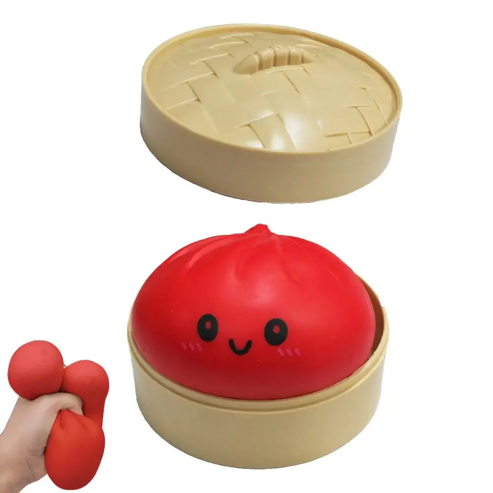 Colorful Squeezable Toy Stress Relief Squishy Sensory Fidget Toy Cute Decompression Desktop Decoration Gift for Kids Adults 1PC
