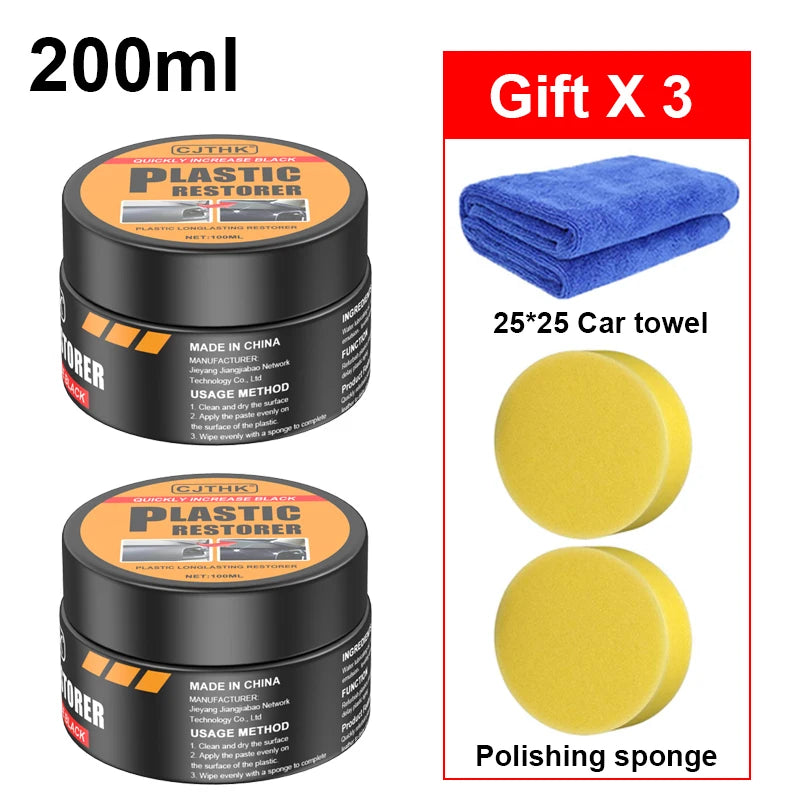 Car Plastic Restorer Back To Black Gloss Car Cleaning Products Plastic Leather Restore Auto Polish And Repair Coating Renovator