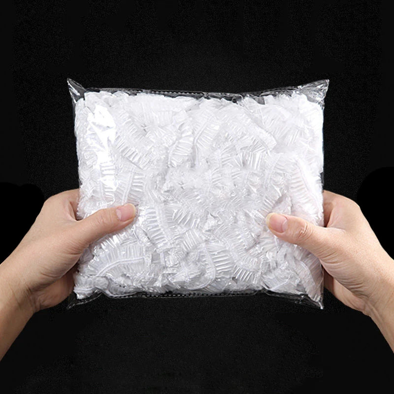 100pcs Disposable cling film cover food cover to prevent odor transfer household fresh-keeping bag elastic sleeve
