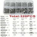 Hex Nuts and Bolt Set - 320 pieces/120 pieces, durable M2 - M5 metric size, universal hardware kit for DIY projects and repairs