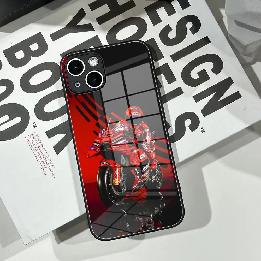 25 moto gp Winner Marc 93 Phone Case Tempered Glass Shell FOR IPhone 16Pro MAX 14 12 17Pro Air 15 16 Plus 13 Pro MAX Cover