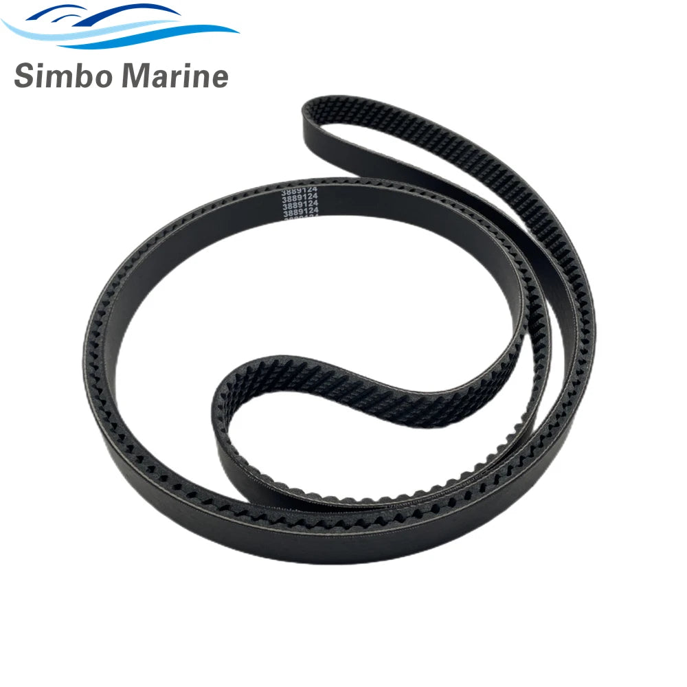 3889124 Serpentine Alternator Drive Belt For Volvo Penta 4.3L 5.0L 5.7L Engines 3817287