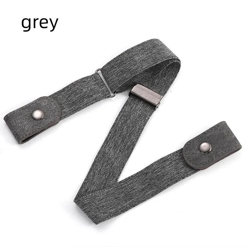 Buckle-Free Invisible Elastic Belt Adjustable Stretch Waist Band for Women Men Jean Pants Dress No Buckle Easy to Wear