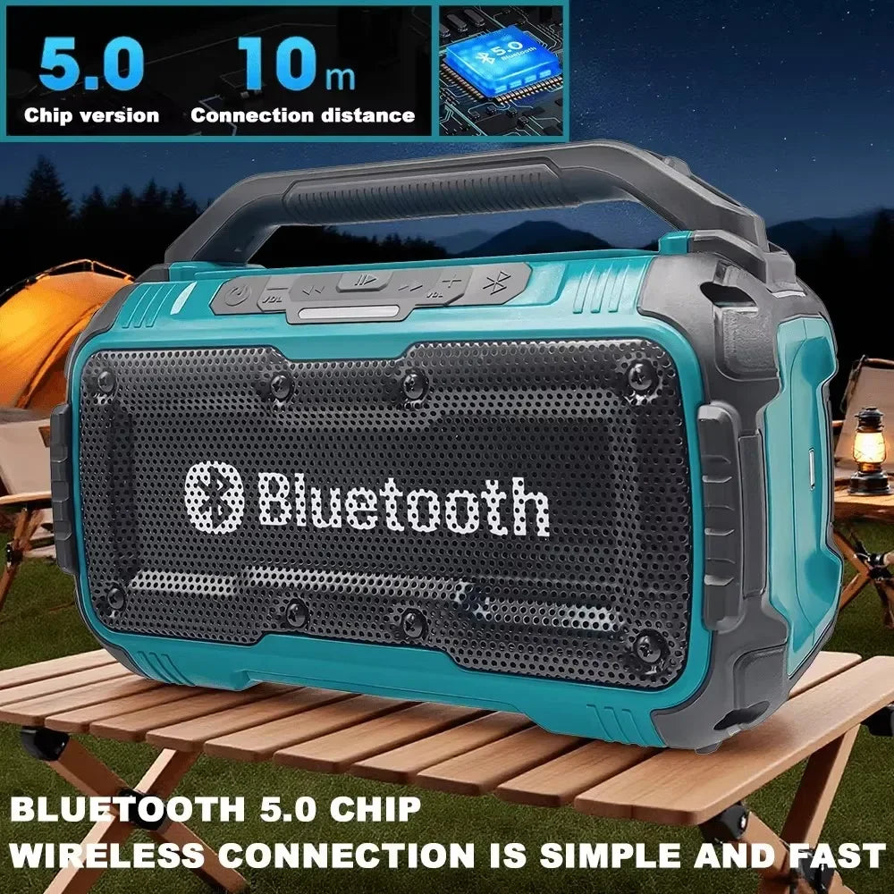 Dual Channel Subwoofer Loudspeaker 3D Outdoor For DeWalt /Milwaukee Makita Cordless Bluetooth Portable Surround Speakers