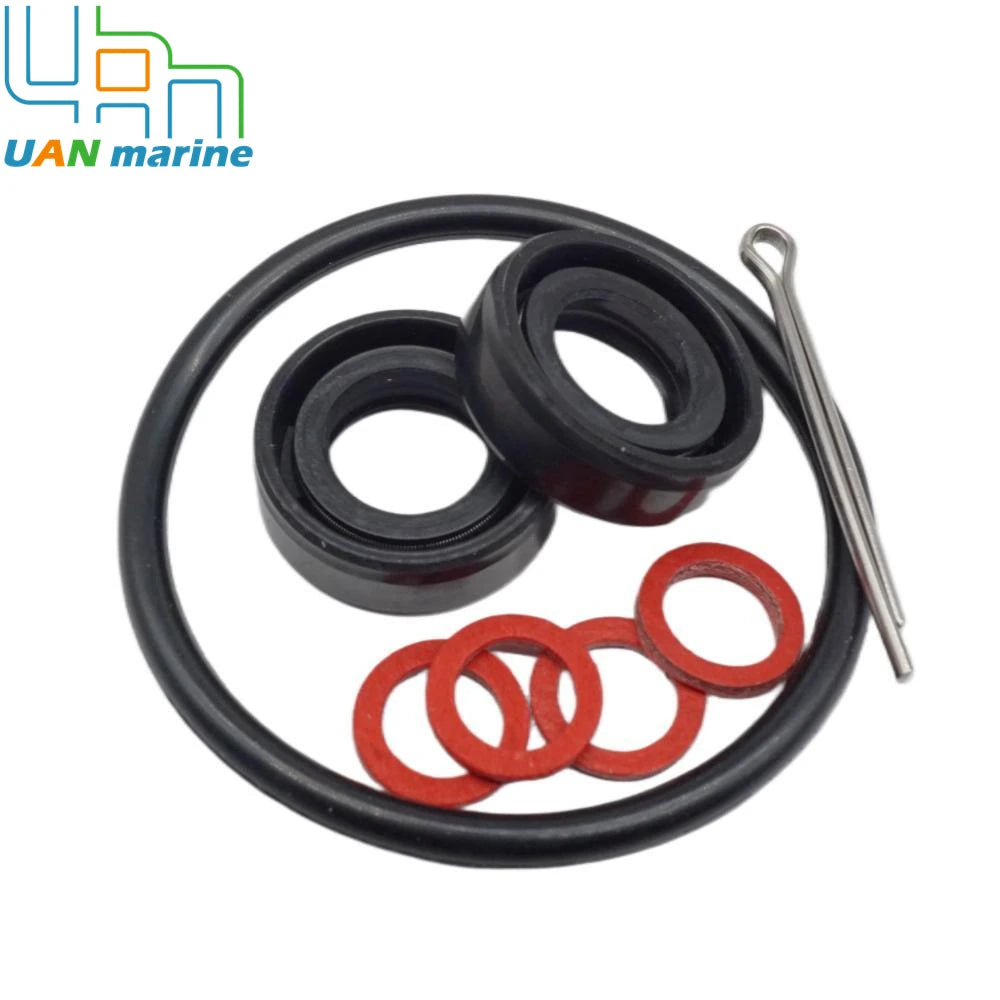 93101-13M12-00 Outboard Lower Unit Prop Shaft Gearcase Oil Seal Kits for Yamaha 2 4str 2.5 45 6 HP w/O-ring 93210-48214  w/Pin