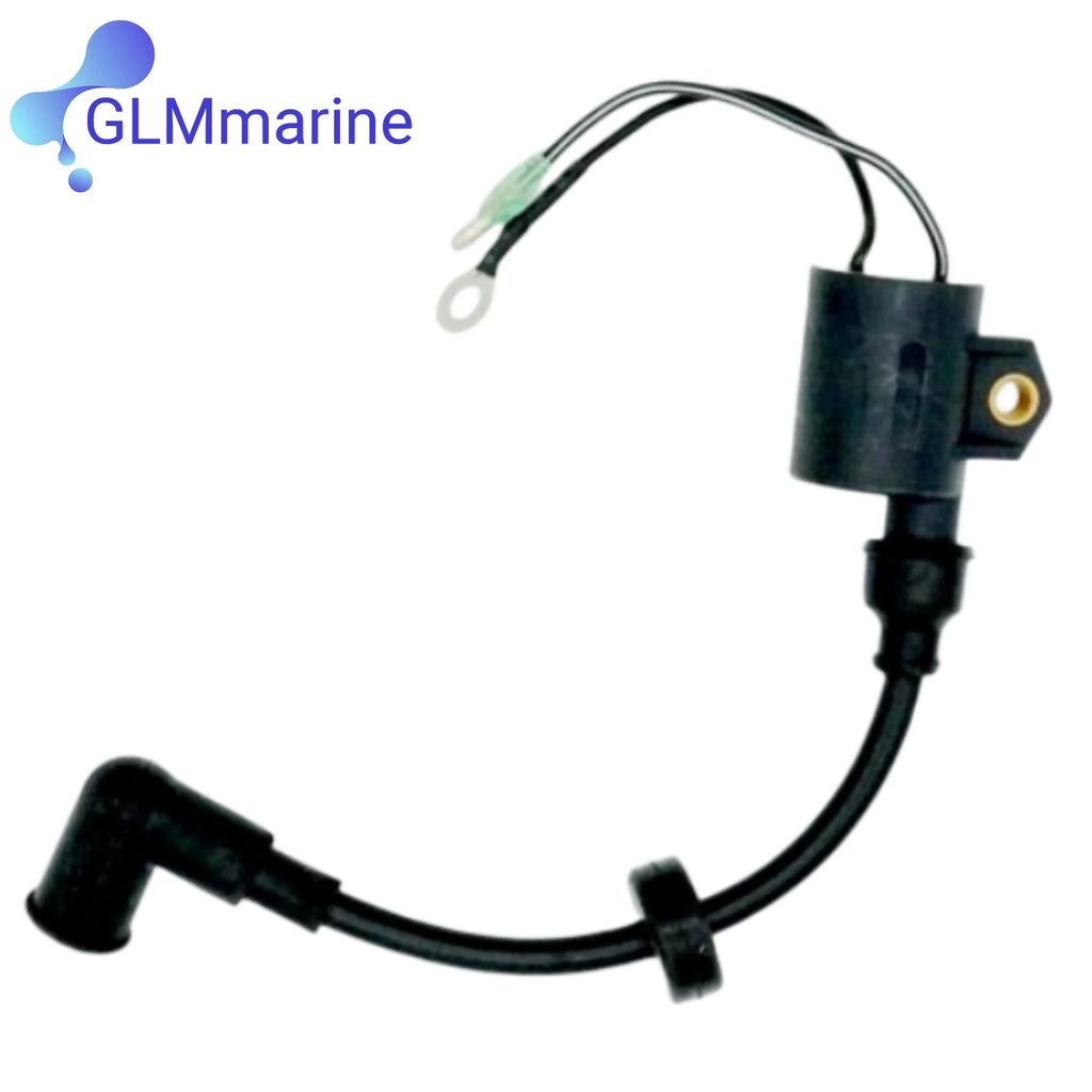 2 Pcs Ignition Coil Assy 61N-85570-00 Compatible with Yamaha 2 Stroke 20 25 30 HP C30 Outboard Motor Replaces 61N-85570-10
