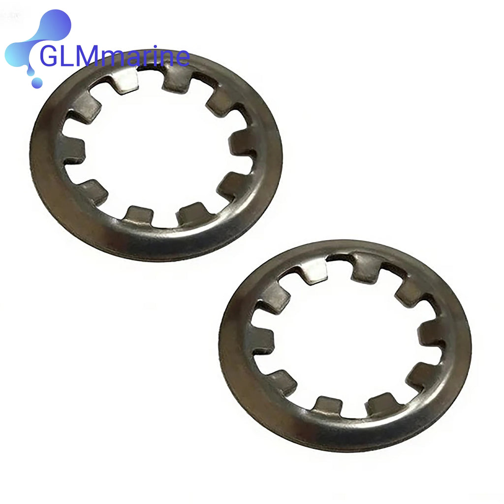 2 Pcs Thrust Plate Retaining Ring Compatible with OMC Stern Drive 3 4.3 5 5.7 5.8 7.4 8.2 HP Replaces 3852516 0910953