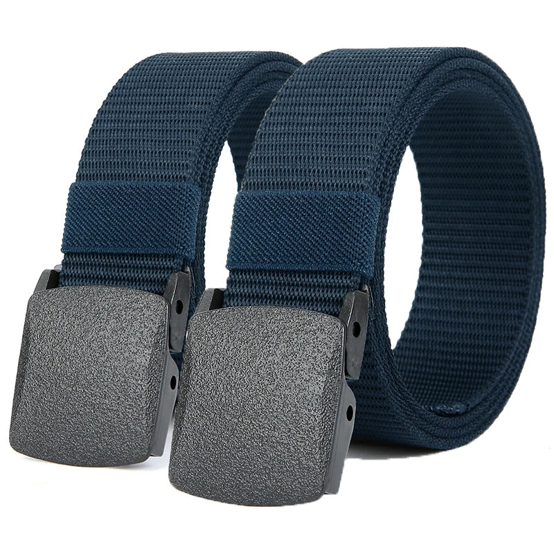 Canvas Nylon Tactical Belt Non-metallic Anti Allergy Ideal For Outdoor Training Security Check And Daily Pants Wearing Use