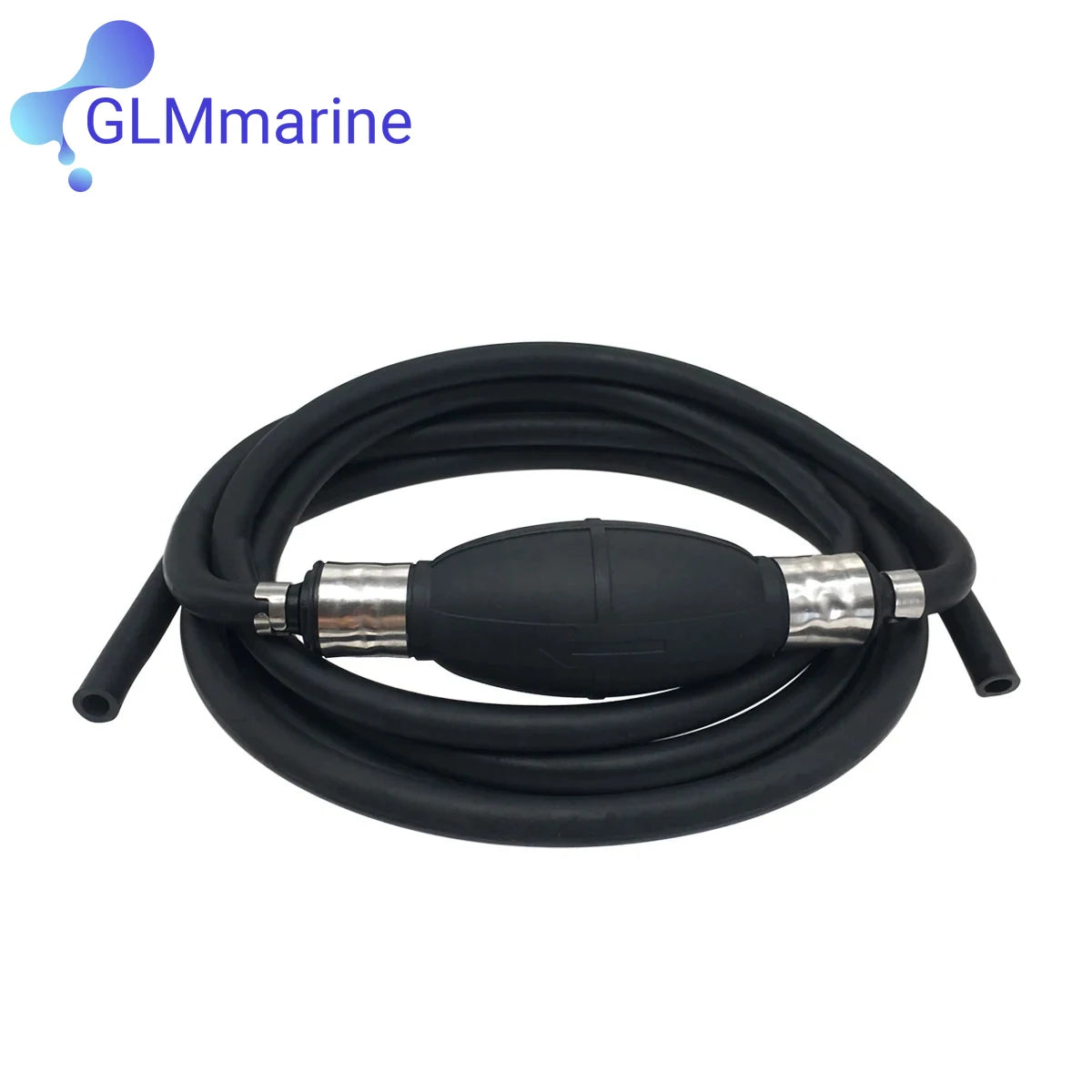 8mm Boat Fuel Gas Hose Line Assembly W/ Primer Bulb Fits for Yamaha Tohatsu OMC Honda Johnson Suzuki 4 To 200 HP Outboard Motor