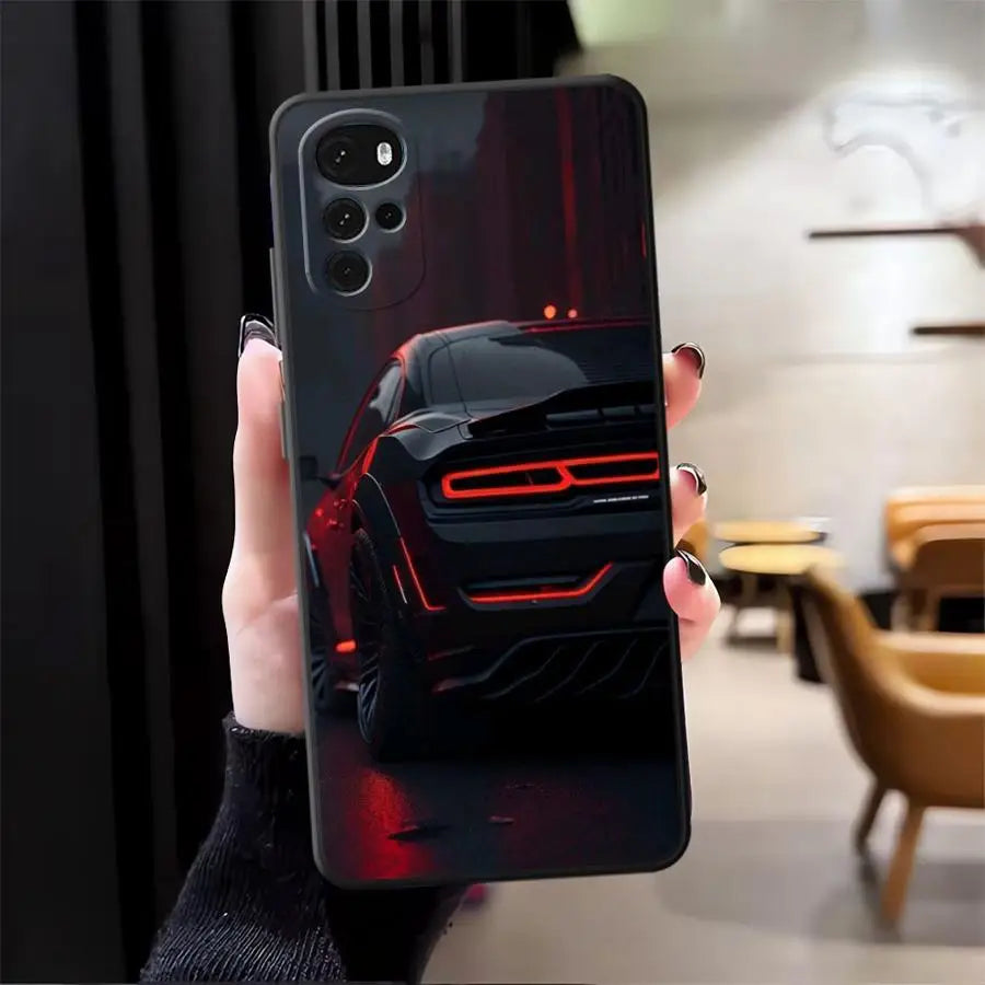 Case for Moto S30 Pro Edge 20 30 X30 Pro Soft Back Phone Cover Advanced Cool Car