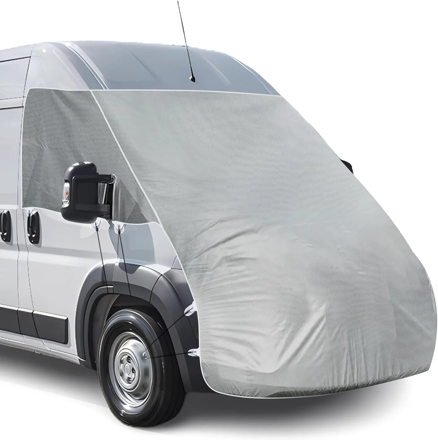 Caravan RV Bonnet Cover Bra Leaf Car Protector Tailgate Sunshade & Rain Awning Tent Heat Insulation Waterproof Dustproof