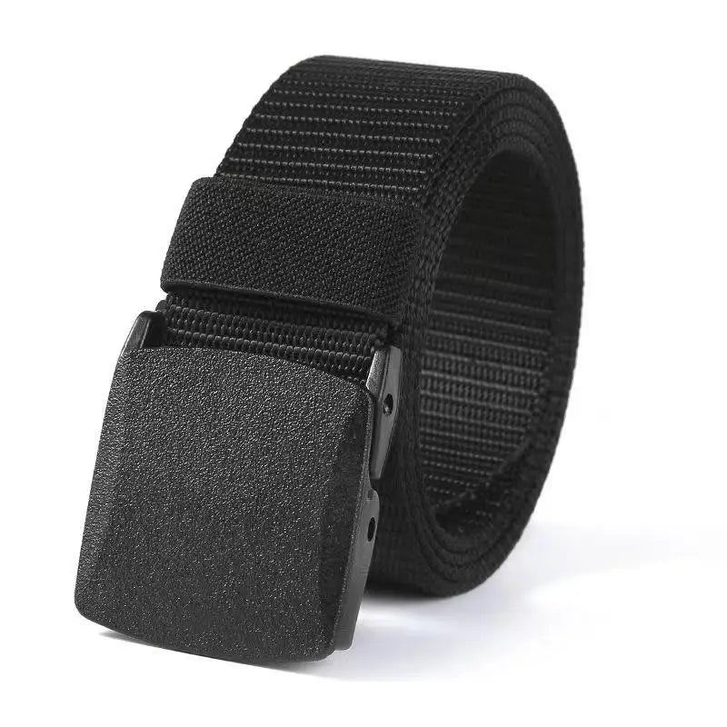 Canvas Nylon Tactical Belt Non-metallic Anti Allergy Ideal For Outdoor Training Security Check And Daily Pants Wearing Use