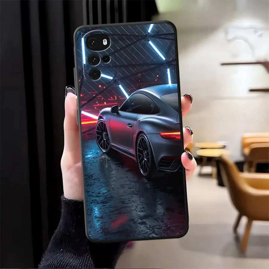 Case for Moto S30 Pro Edge 20 30 X30 Pro Soft Back Phone Cover Advanced Cool Car