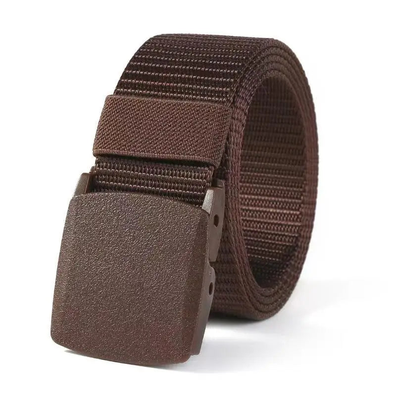 Canvas Nylon Tactical Belt Non-metallic Anti Allergy Ideal For Outdoor Training Security Check And Daily Pants Wearing Use