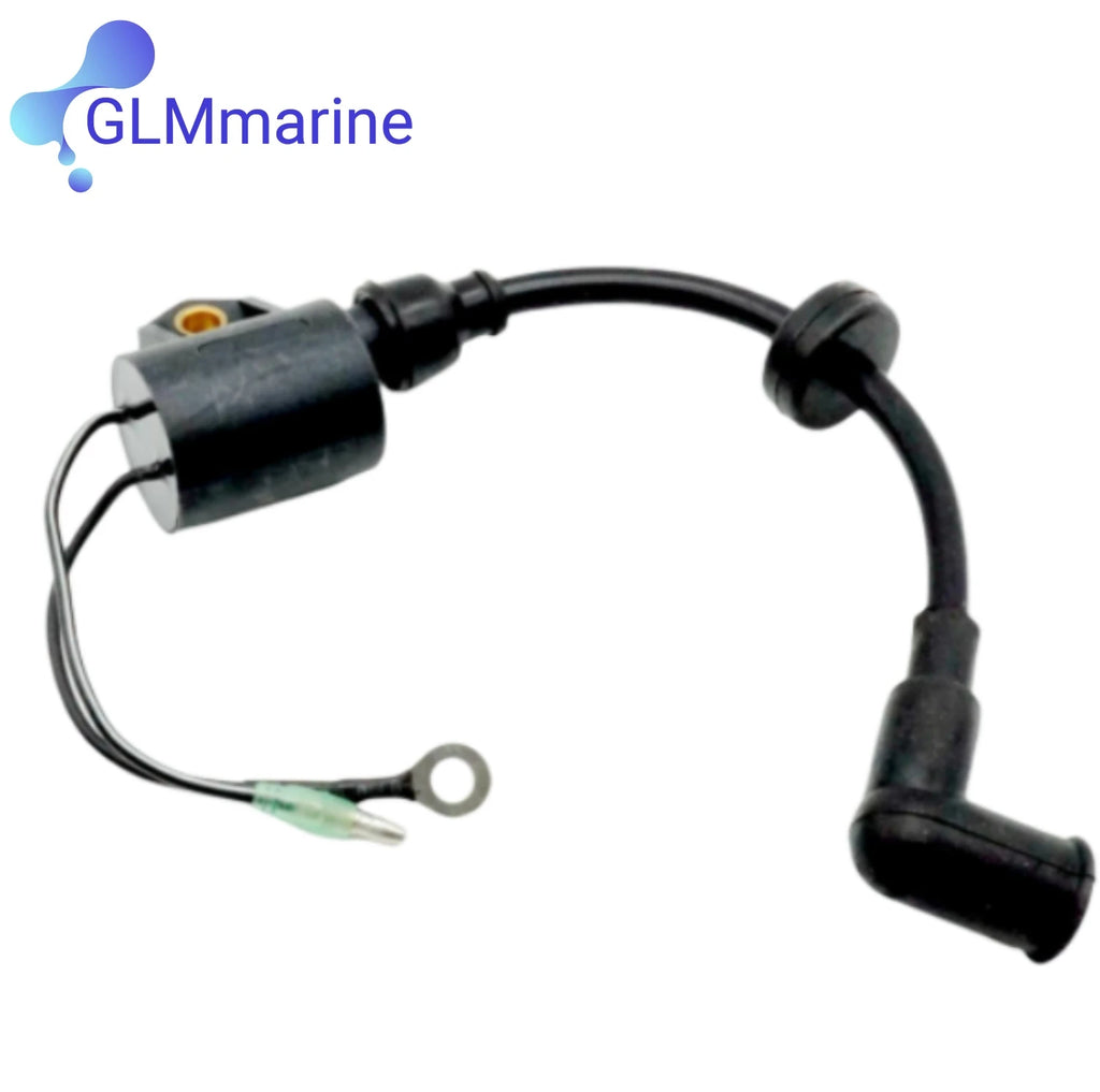2 Pcs Ignition Coil Assy 61N-85570-00 Compatible with Yamaha 2 Stroke 20 25 30 HP C30 Outboard Motor Replaces 61N-85570-10