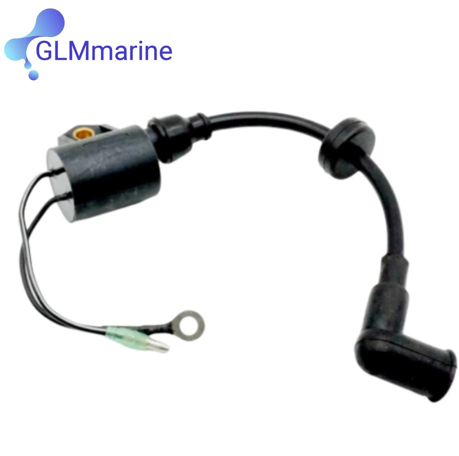 2 Pcs Ignition Coil Assy 61N-85570-00 Compatible with Yamaha 2 Stroke 20 25 30 HP C30 Outboard Motor Replaces 61N-85570-10