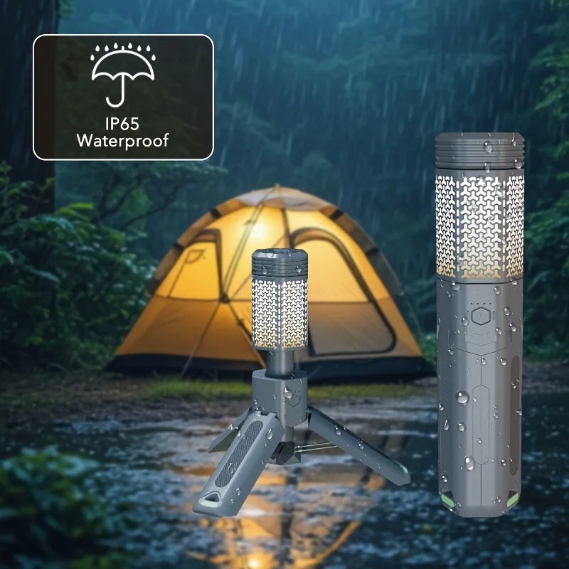 BEATINEON Outdoor Camping Light, 10500mAh Rechargeable Lantern, Extendable Magnetic Base, Dimmable Portable Flashlight, Camping, Hiking, Emergency, Garage Work Light, 480 Lumens, Outdoor Hiking And Fitness, Can Be Held And Countertop Mounted