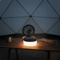 Solar Camping Fan Lantern Foldable Design Triple-Function Camp Lantern Outdoor Gear Hanging Handle for Campers