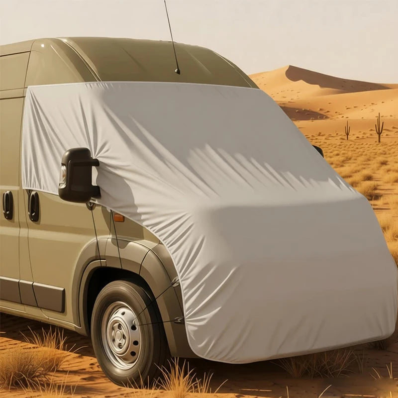 Caravan RV Bonnet Cover Bra Leaf Car Protector Tailgate Sunshade & Rain Awning Tent Heat Insulation Waterproof Dustproof
