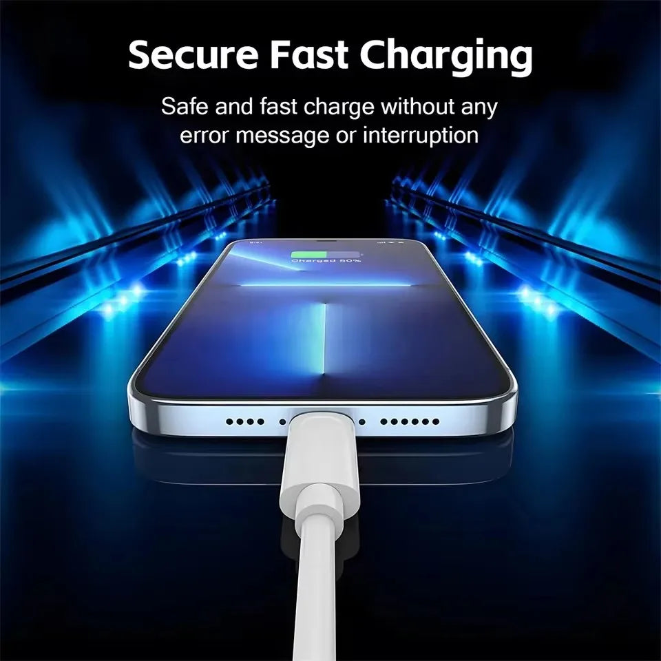35W PD Original Fast Charging USB Cable For Apple iPhone 14 13 12 11 Pro Max X XR 8 7 Plus  Data Sync Line