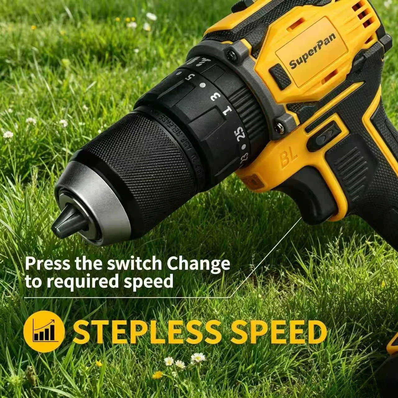 20V Budget-Friendly Brushless Drill, Great Value, 90Nm Torque, Reliable Performance, Bare Tool，For Dewalt
