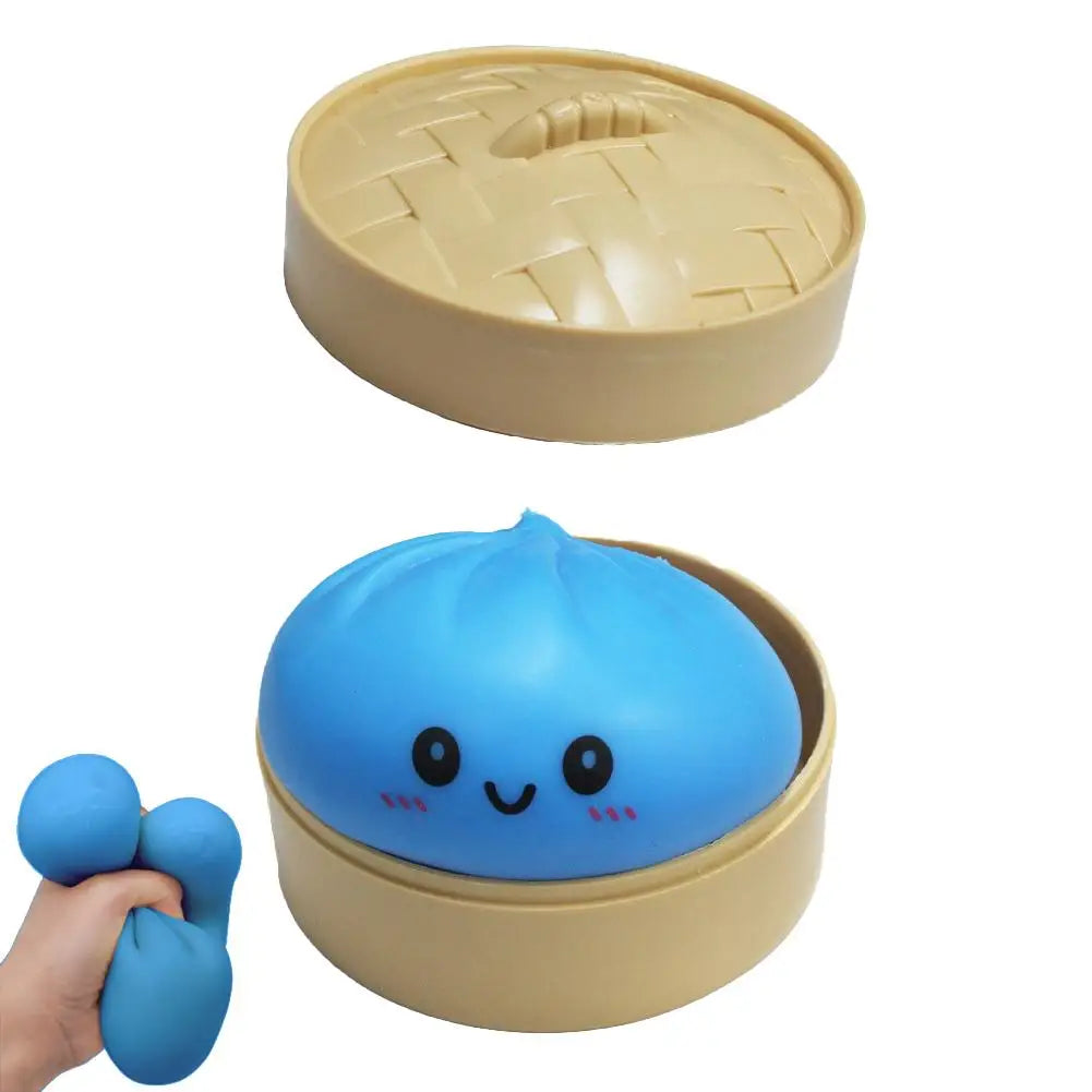 Colorful Squeezable Toy Stress Relief Squishy Sensory Fidget Toy Cute Decompression Desktop Decoration Gift for Kids Adults 1PC