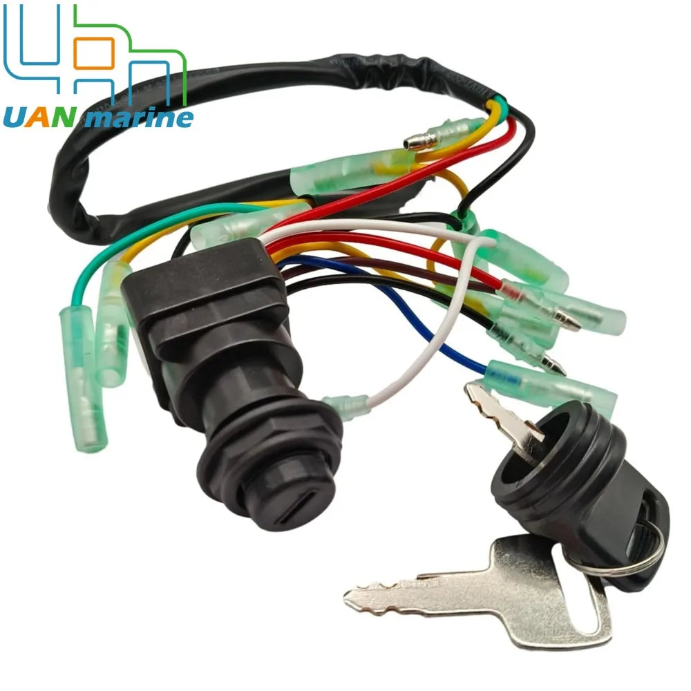 703 82510 43 Remote Control Box Ignition Switch Key Assy for Yamaha 2 & 4 Stroke 6-300 HP Boat Motors 703 82510 42 703-82510-11