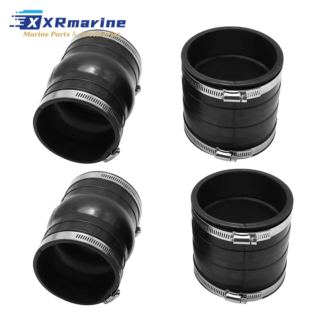 2 Pcs Exhaust Hose Bellows 3852696 3852741 for Volvo Penta V6 V8 4.3L 5.0L 5.7L 5.8L 7.4L 8.1L Motor 3863450 18-2779 18-2780
