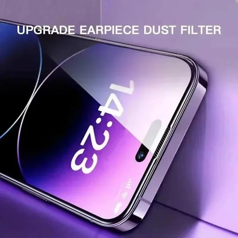 5PCS Privacy Screen Protector for iPhone 15 14 13 12 11 16 17 Pro Max 16e Plus Mini XR Dust Free Install Anti-Spy Tempered Glass