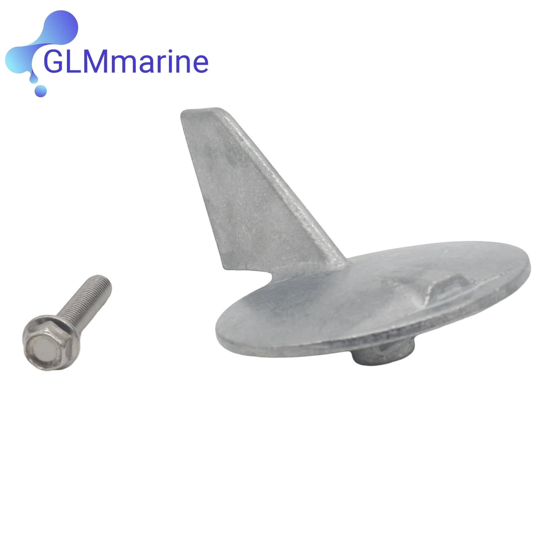 6J9-45371-00 for Yamaha 115HP 150HP 175HP 200HP Outboards Engine Trim Tab Skeg Zinc Anode with Screw 6J9-45371-01 6K1-45371-02