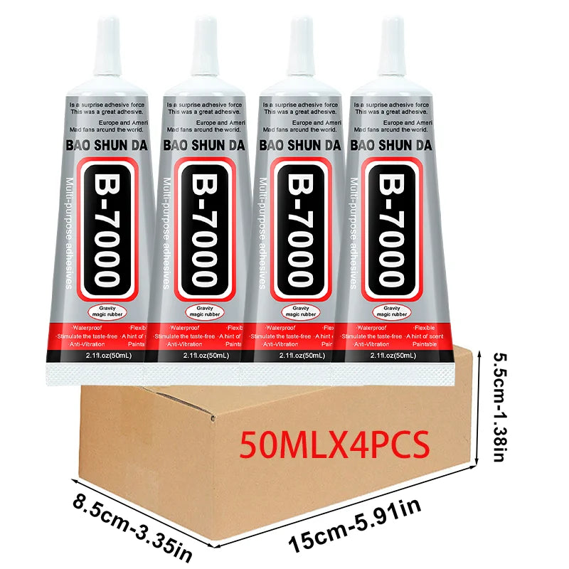 B7000 Mobile Phone Screen High-Strength Waterproof Adhesive, Universal Phone Glass Bonding Agent, 15/25/50/110ml Fast B7000 Glue