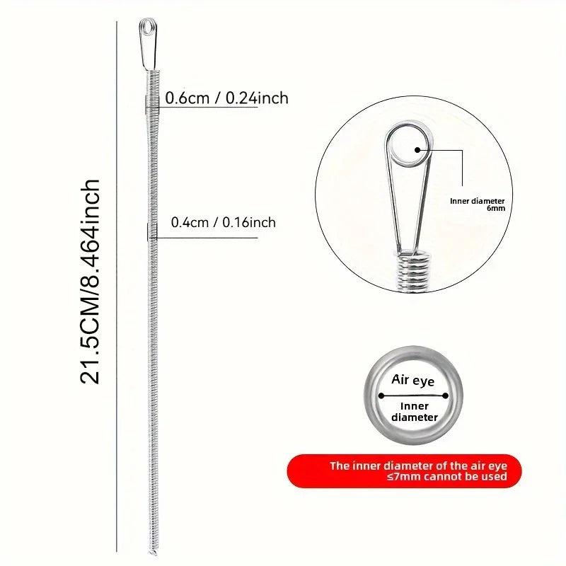 Bendable Spring Drawstring Threader Clip Pants Hoodies Elastic Band Lace Cord Flexible Drawstring Thread DIY Sewing Accessories