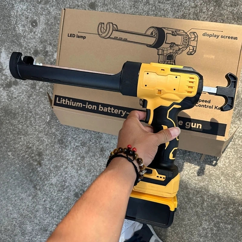 Electric Caulking Gun for Makita Dewalt 18V Battery Cement Glass Adhesive Glue Seal Sealant Tool Wireless Glass Glue Gun