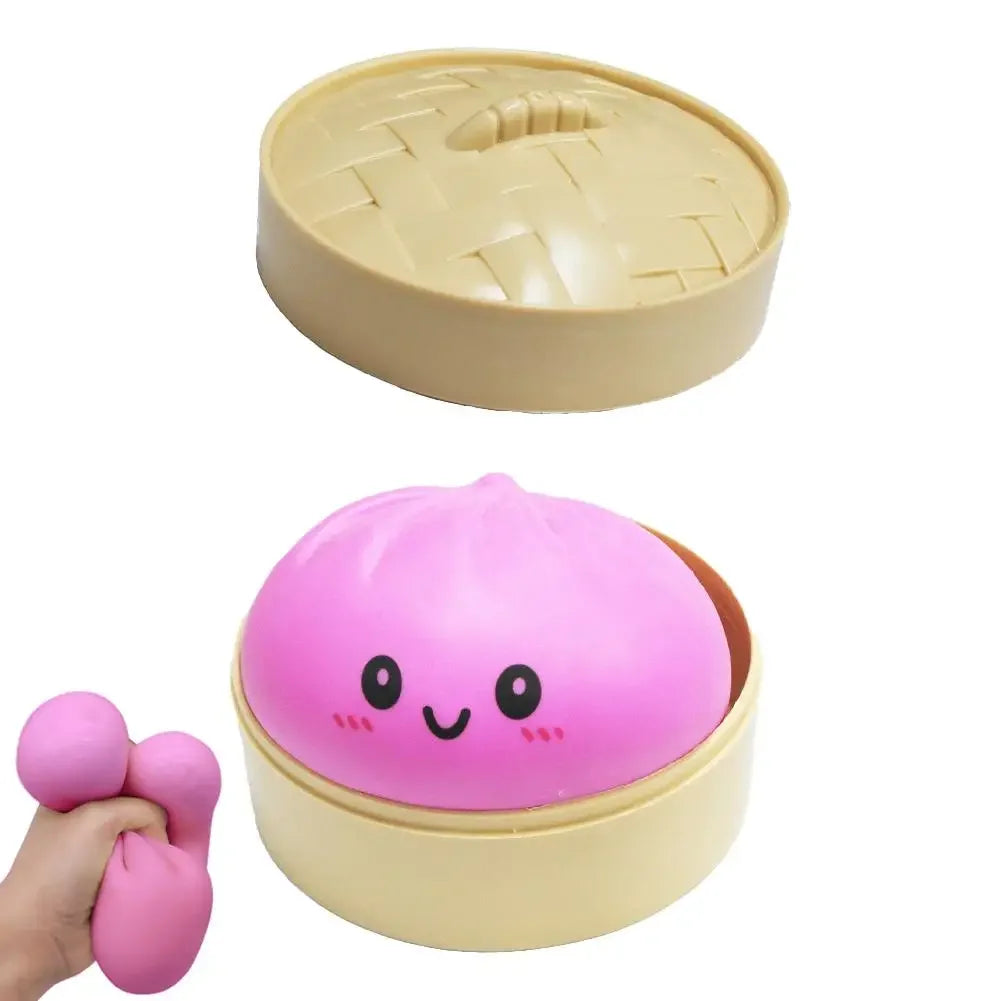 Colorful Squeezable Toy Stress Relief Squishy Sensory Fidget Toy Cute Decompression Desktop Decoration Gift for Kids Adults 1PC