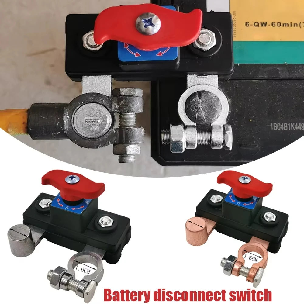 Car Battery Cut Off Switch 12V/24V ﻿Disconnect Automatic Circuit Breaker Anti-Power Off Leakage Protector Universal Auto Parts