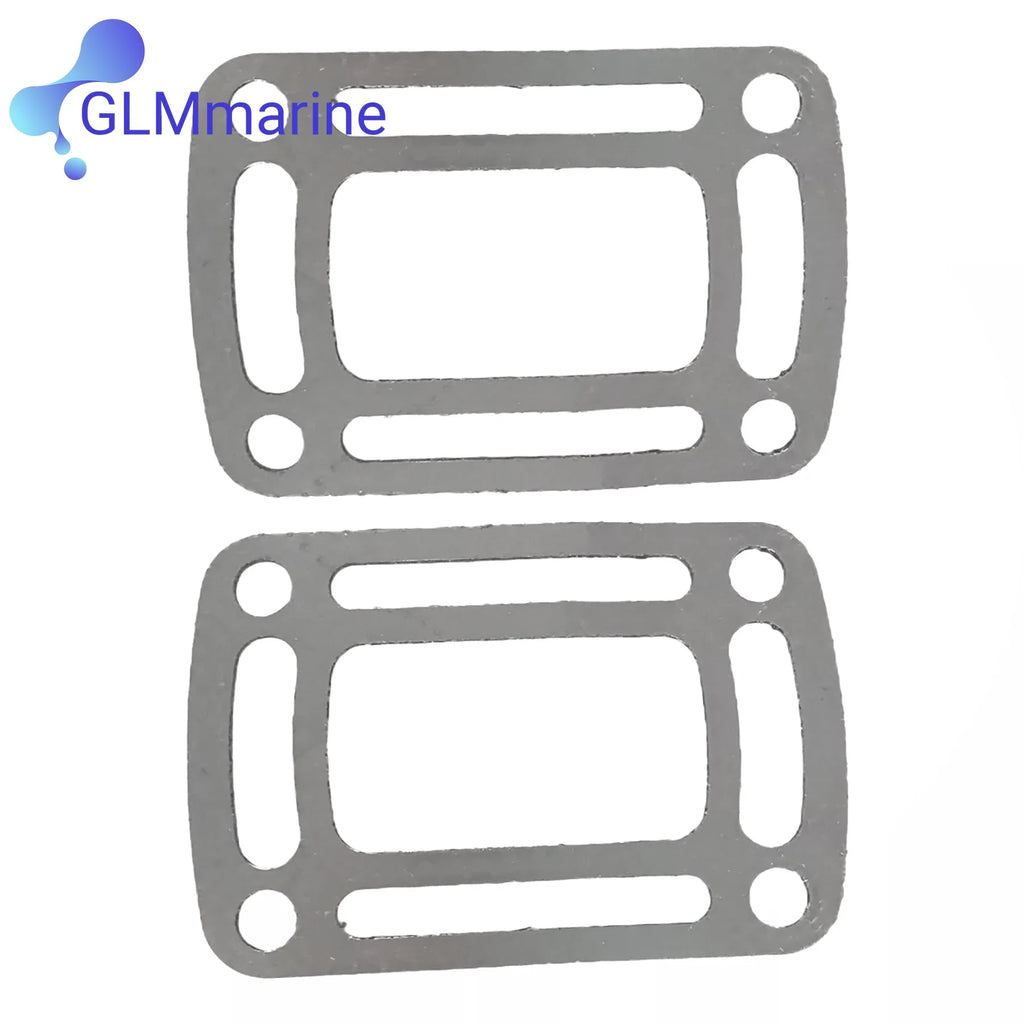 2 Sets 3863191 Exhaust Manifold Elbow Riser Gasket Fits for Volvo Penta 4.3 To 8.1L 3850496 Replace 909786 3850496 18-0943