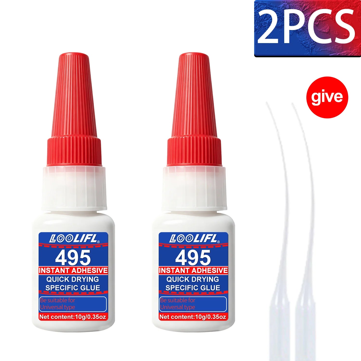 10ML All Purpose Super Glue  Fast Drying Clear Strong 495 Instant Adhesive For Ceramic Wood Glass Various Materials Repair Toos