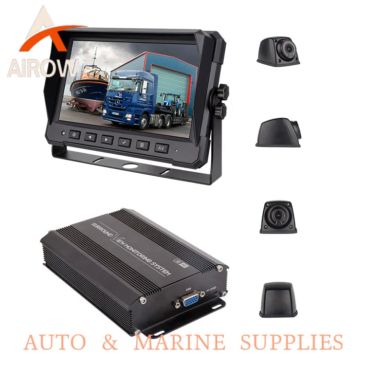 Airow auto New 360 Degree Panoramic 3D All Round View Car Camera System for RV