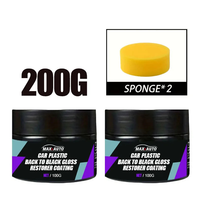 Car Plastic Restorer Back To Black Gloss Car Cleaning Products Plastic Leather Restore Auto Polish And Repair Coating Renovator