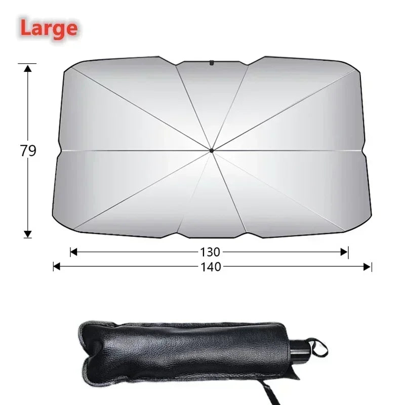 Car Sunshade Windshield Umbrella Car Front Sun Shade Parasol Foldable Protection Car Seat Heat Insulation Car Accessories
