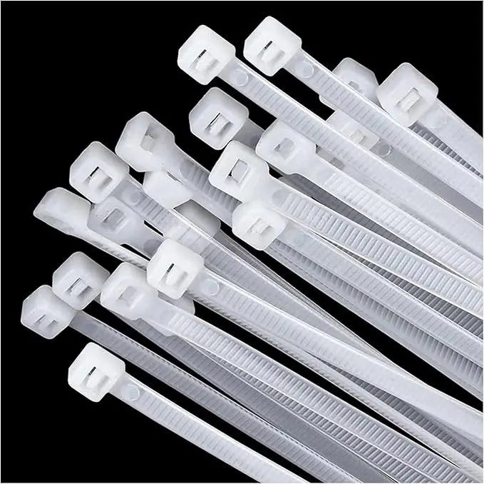 500pcs Plastic Nylon Cable Ties Self-locking Cord Ties Straps Adjustable Cables Fastening Loop Home Office Wire Zip Ties