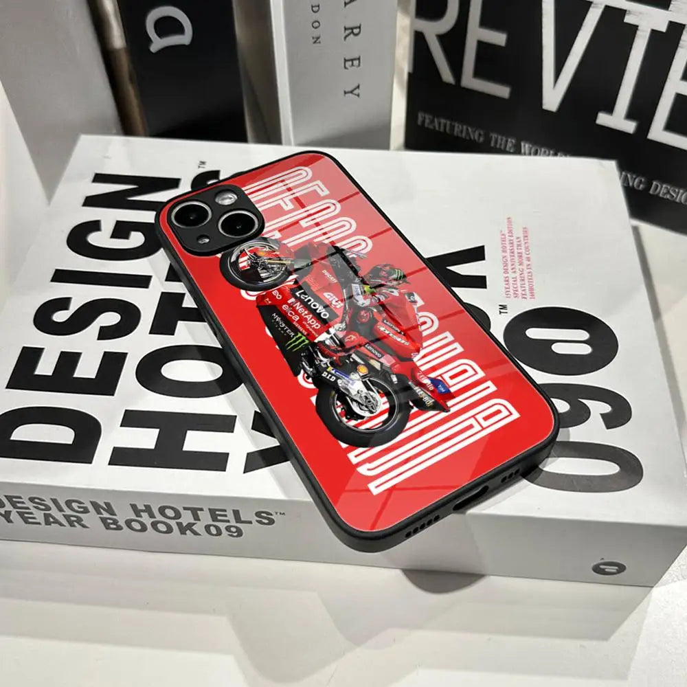 25 moto gp Winner Marc 93 Phone Case Tempered Glass Shell FOR IPhone 16Pro MAX 14 12 17Pro Air 15 16 Plus 13 Pro MAX Cover